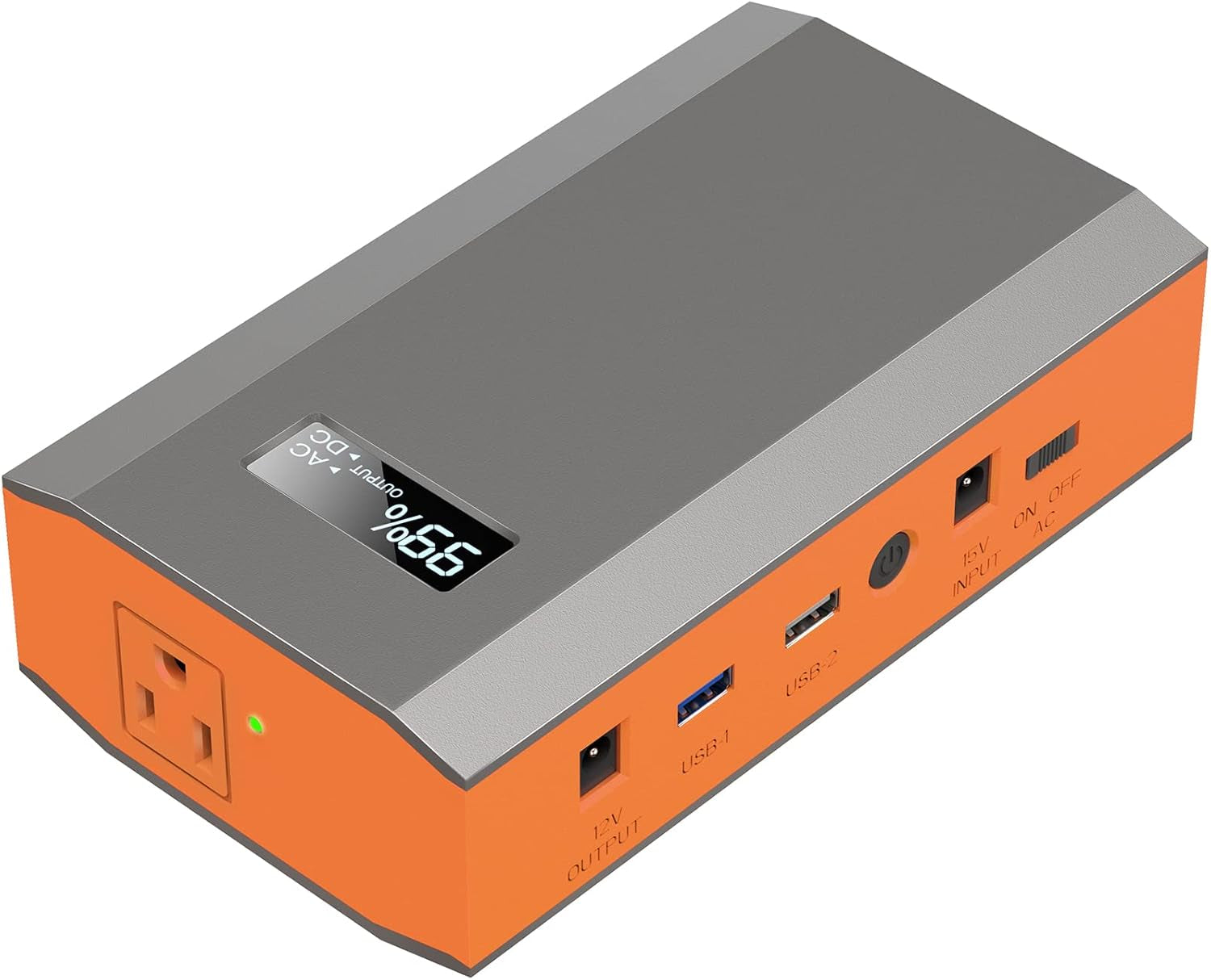 Portable Power Bank with AC Outlet, 65W 110V Portable Laptop Charger Battery Bank 24000Mah External Battery Pack Backup Power Source for Outdoor Tent Camping RV Smart Devices Use